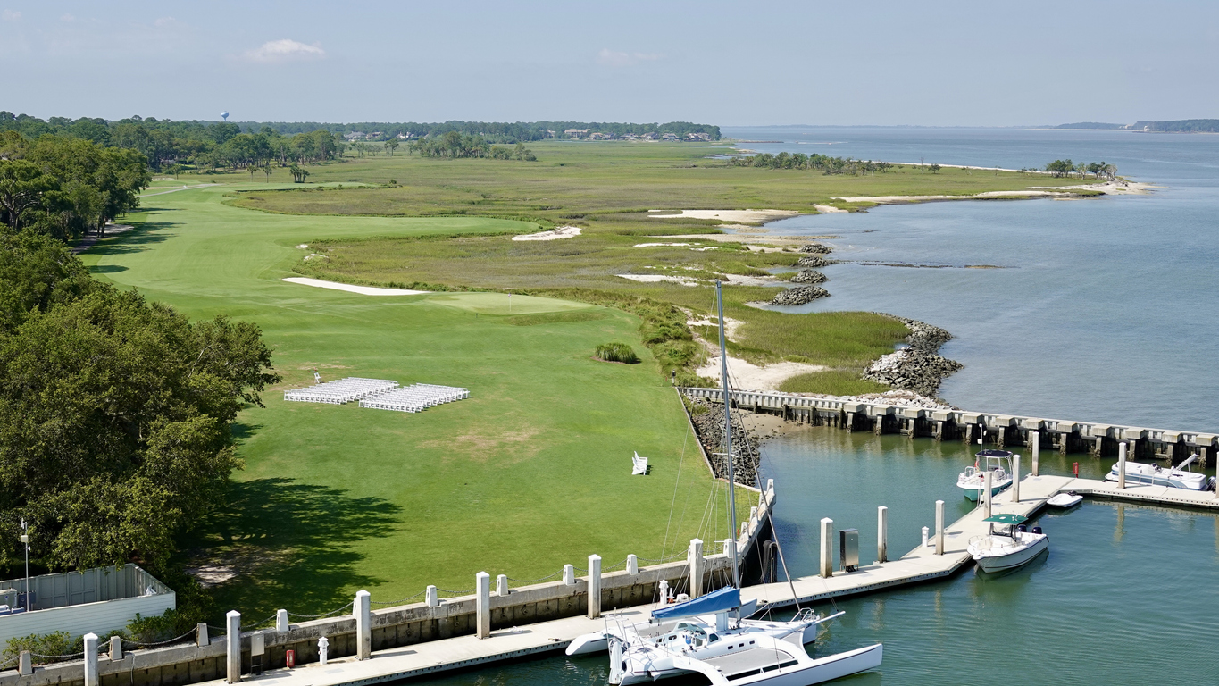 Harbour Town Lighthouse and RBC Heritage golf tournament at Hilton Head Island
